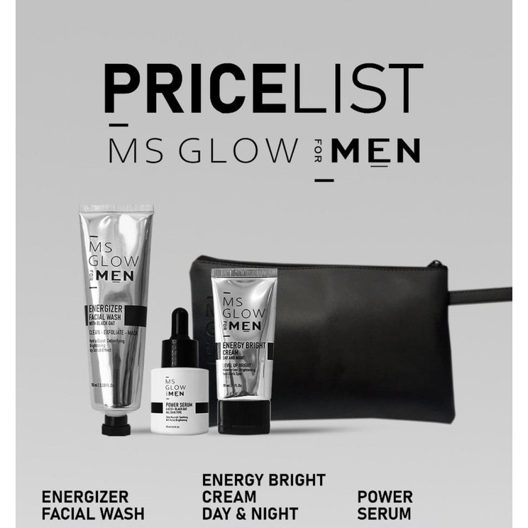 MS GLOW FOR MEN PAKET BASIC FREE POUCH