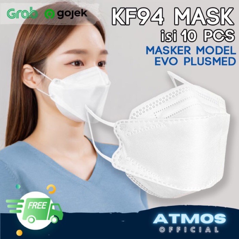 Masker KF94 Korea impor convex evosi  inew type Isi 10PCS