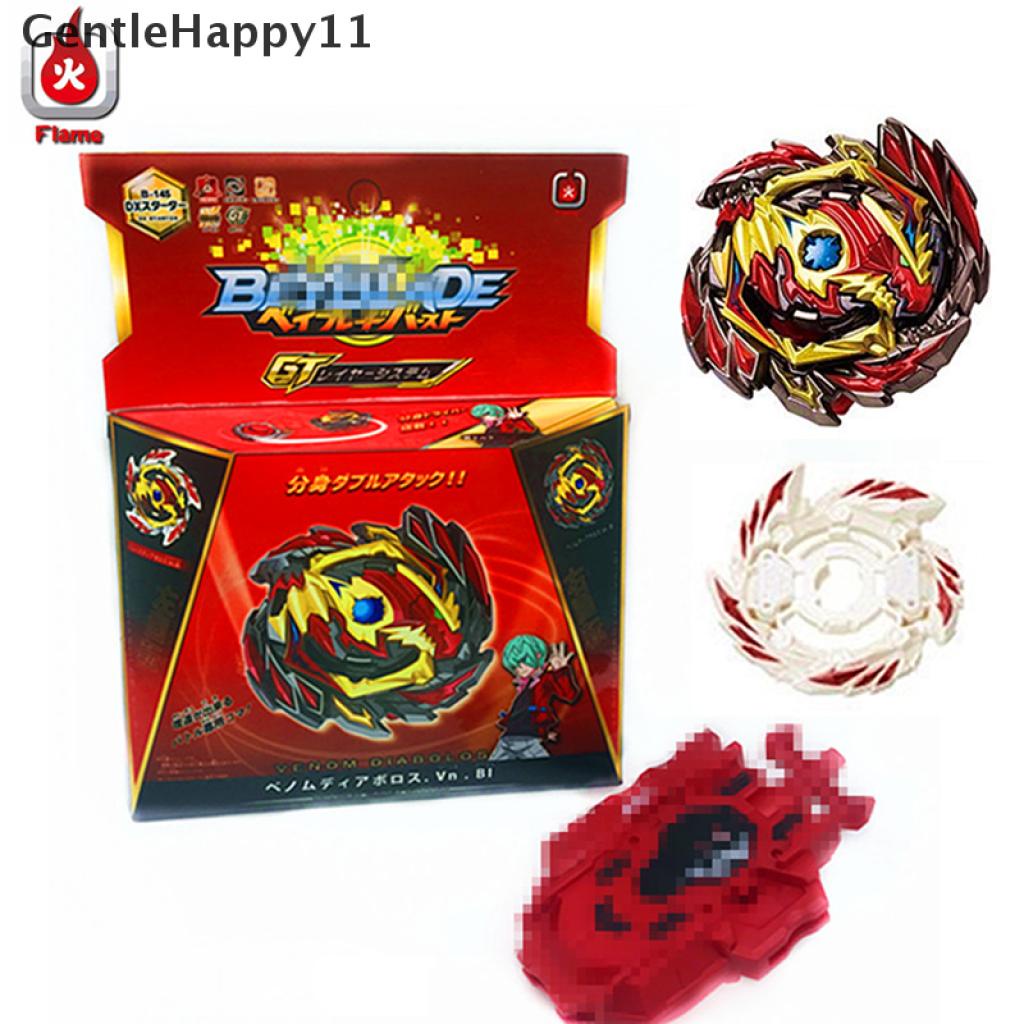 Gentlehappy Beyblade BURST GT B-145 DX starter Venom Diabolos.Vn.bl Dengan Launcher Kemas Bok