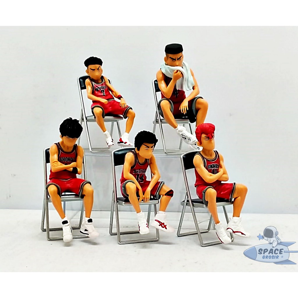 Action Figure Mainan Pemain Basket Slamdunk Hanamichi Sakuragi Set 5