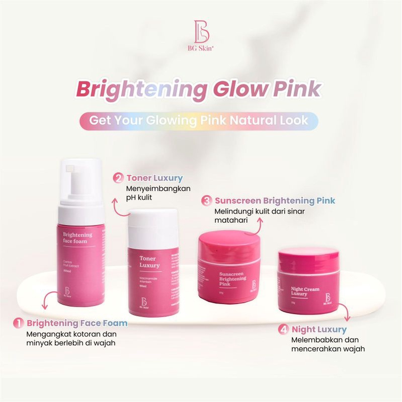 |BG SKIN| BRIGHTENING GLOW PINK BG SKIN