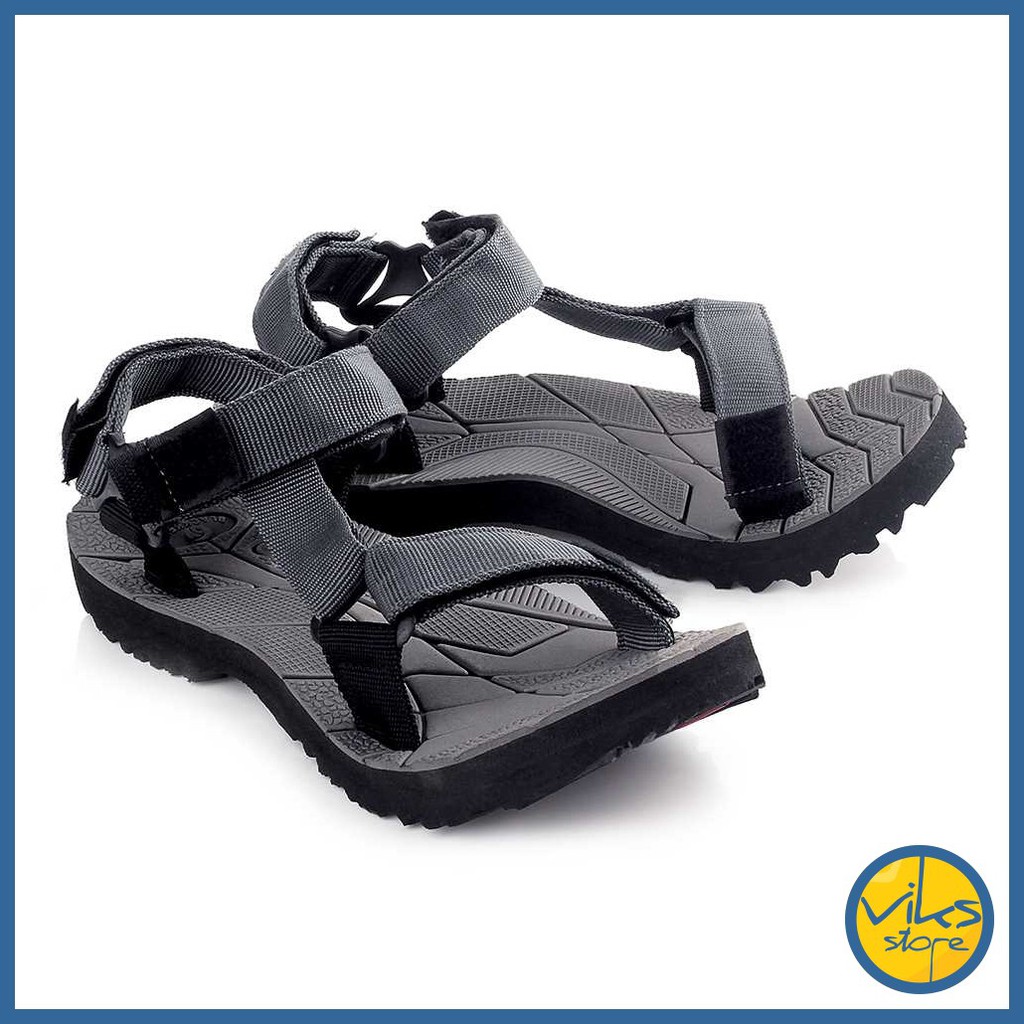 Sandal Gunung Pria Cowok Sendal Hiking Santai Casual Style Sendal Distro Fashion Blackkelly Original