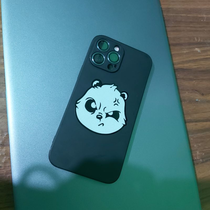 Sticker kepala panda cutting sticker laptop motor helm