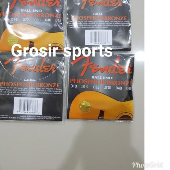 ❈ SENAR GITAR FENDER SET AKUSTIK ORIGINAL ♘