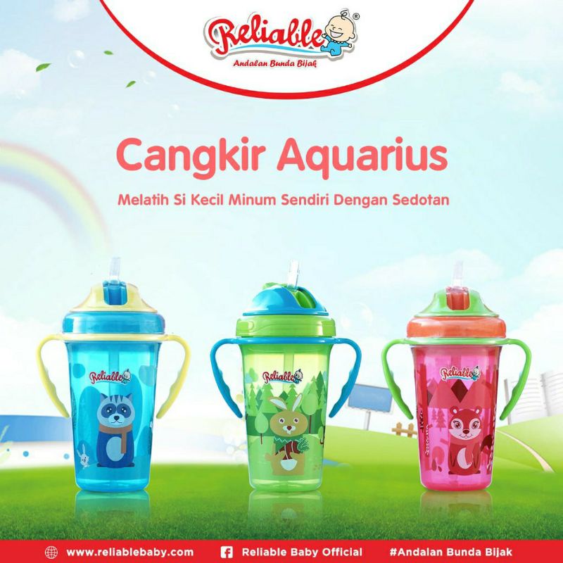 RELIABLE AQUARIUS  DRINKING CUP 300ML RCM-6401 - gelas minum bayi anak