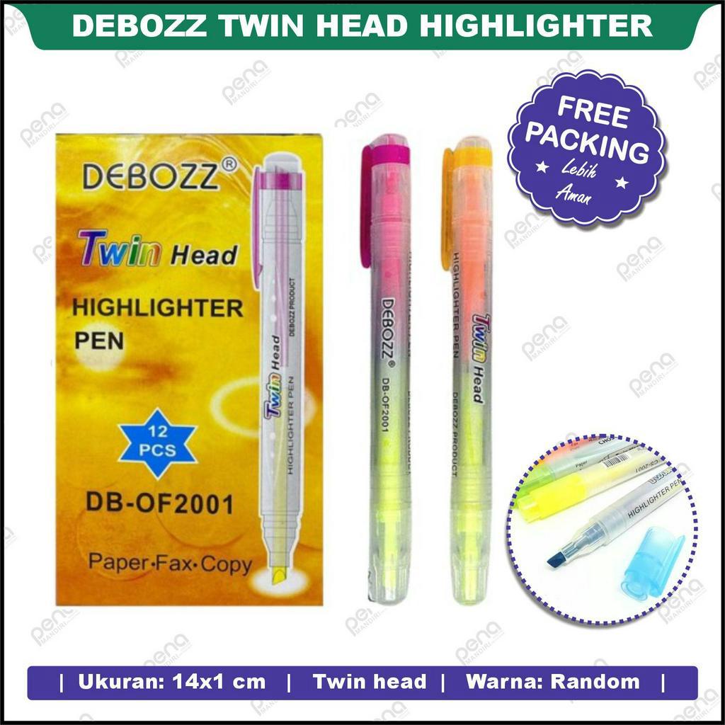 Debozz Highlighter Pen / Stabilo Twin Head / Deboz Twin Head Highlighter