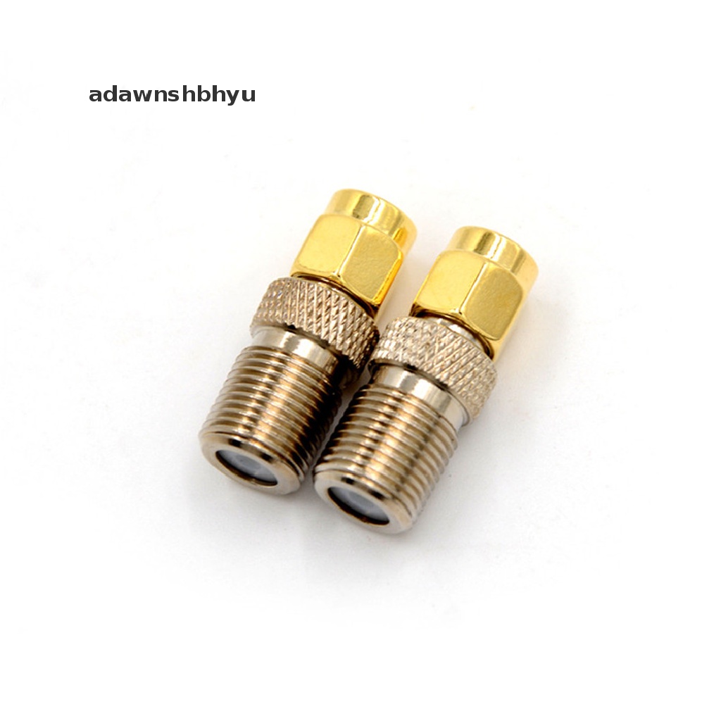 Adawnshbhyu F Female Jack to SMA Male Plug Adaptor Konektor RF Coax Coaxial Lurus