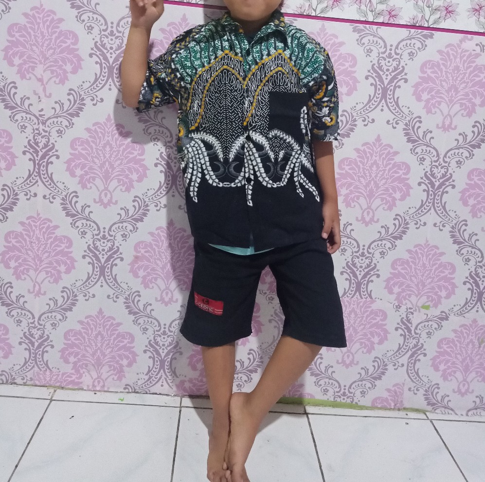 Gamis Couple Keluarga Batik Sarimbit Standard Dan Jumbo Termurah Motif Madu Terbaru