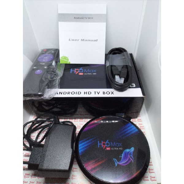 STB Smart TV H96 Max X3 Ram 4 Rom 64 Bisa Dual Boot Openwrt