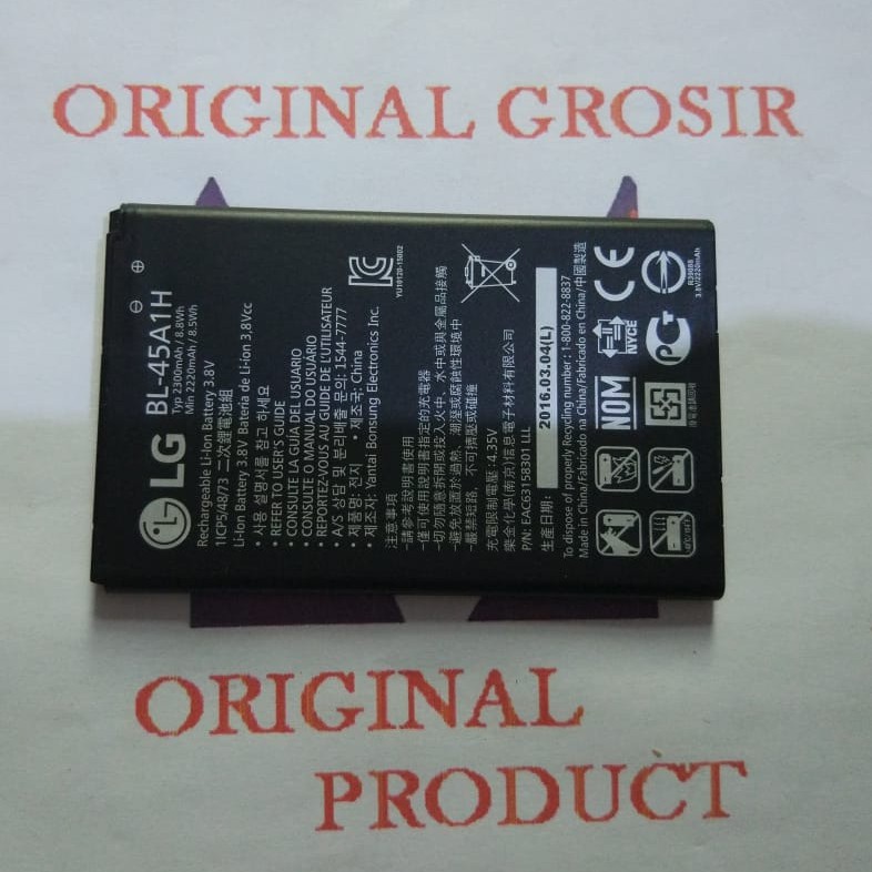 Baterai battery LG K10 2016 BL-45A1H LG K10 2016 Original100%