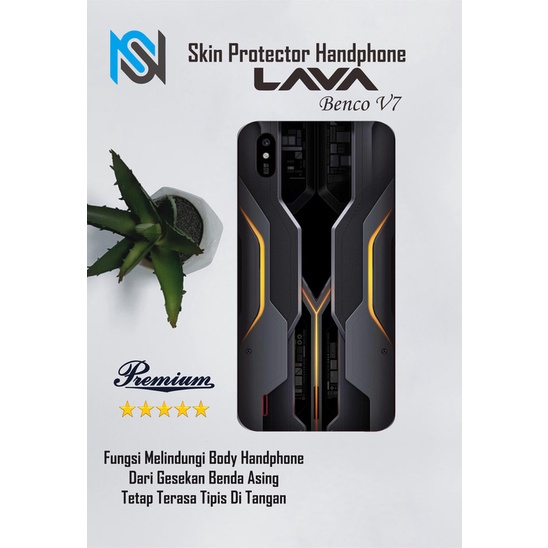 Isi 2pcs Garskin Hp Lava Benco V7 Motif armor - Free Custom Motif