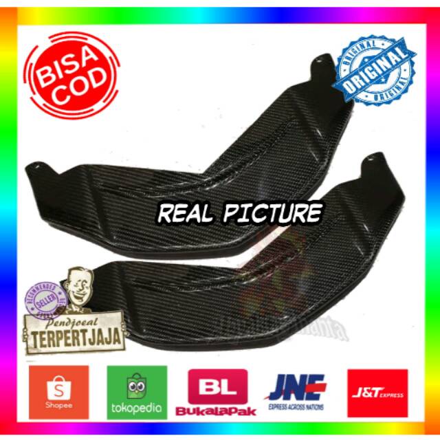 YAMAHA N MAX ENMEX DUCKTAIL KARBON CARBON KEVLAR ASLI BUKAN STIKER ATAU WATER PRINTING