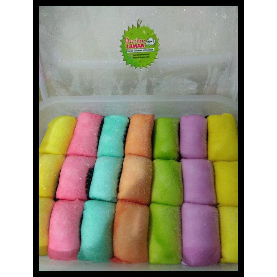 

Promo Pancake Durian Medan Rainbow Isi 21 + Packaging Plastik Free - Rainbow EKSLUSIF