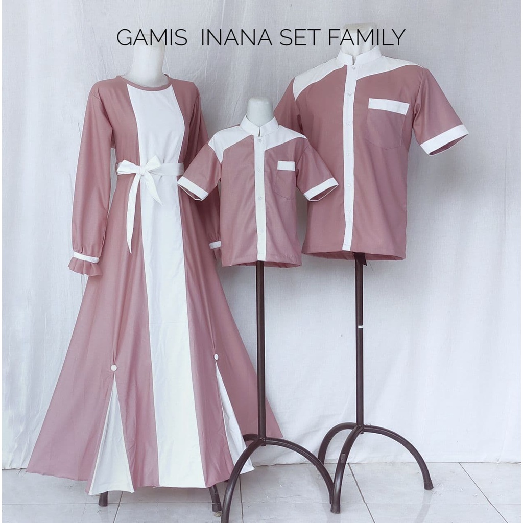 GAMIS INANA WARNA COKLAT SUSU KOMBI PUTIH / BAJU MUSLIN MODEL TERBARU / GAMIS ANAK MURAH