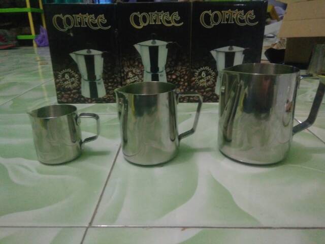 600 ml STAINLESS MILK JUG - BARISTA PROFESSIONALS TOOL (LATTE ART)