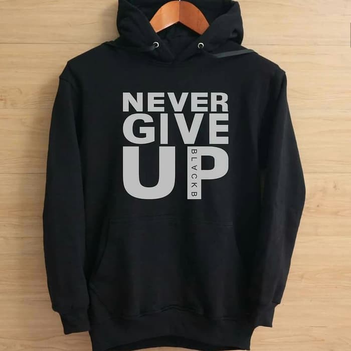 JAKET HOODIE NEVER GIVE UP CHAMPION LEAGUE M.SALAH LIVERPOOL