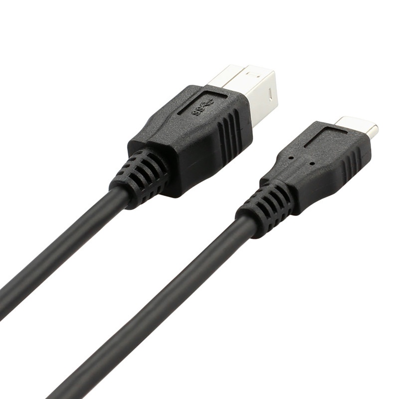 Btsg Kabel Printer USB Type-C Tipe C Ke USB-B 3.0 5Gb Kabel Kecepatan Cepat Untuk MacBooks Komputer PC Laptop Scanner USB Printe