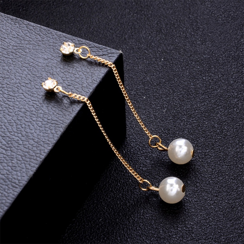 SIY  1 Set Ear Studs Earrings Pearl Dangle Creative Luxury Gold Women Jewelry Fashion