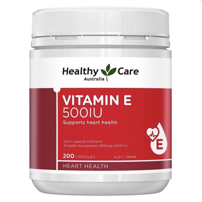 Healthy Care Vitamin E 500IU 200 Capsules (Exp 02/2025)