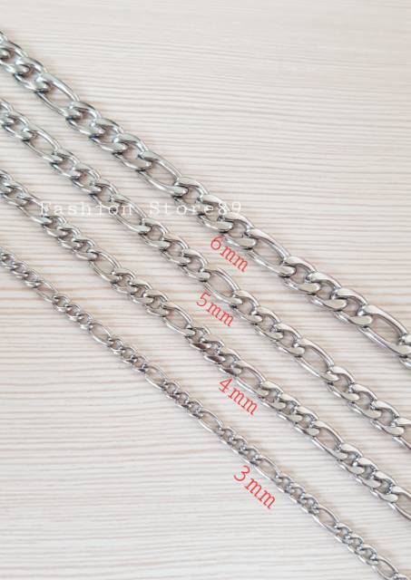 Kalung rantai gold white  fashion import titanium antikarat import / kalung titanium import