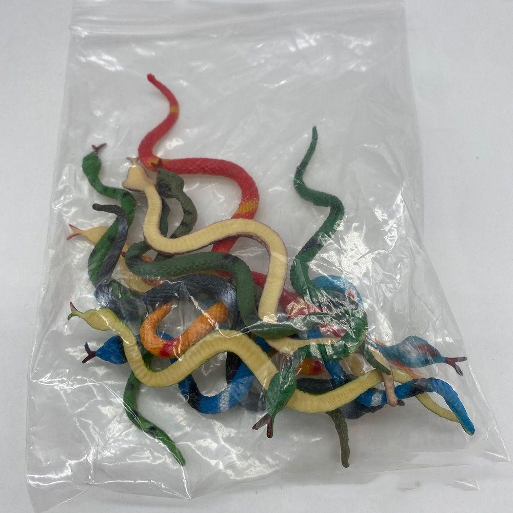 R-flower 24PCS Plastik Snake New Prop Untuk Dekorasi Anak Gag Prank Favor Mainan