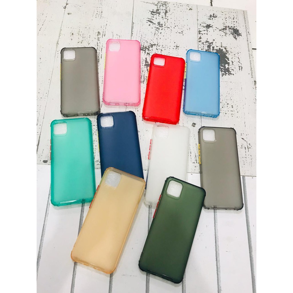 Soft Case Redmi 9C 6.53 inchi TPU Button Color Transparan Pelindung Kamera