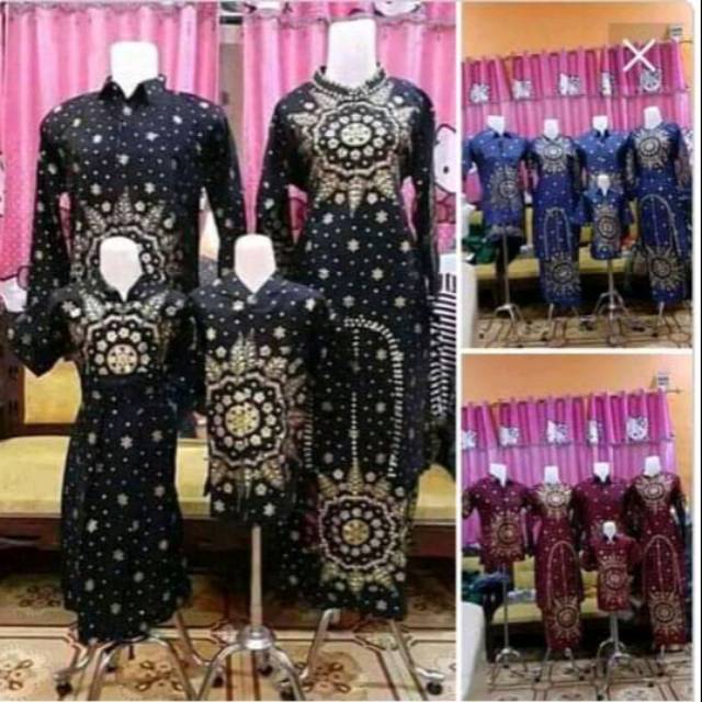 Baju Couple Keluarga Baju Setelan Batik Gamis Songket Printing Palembang Jupri Realpic Shopee Indonesia