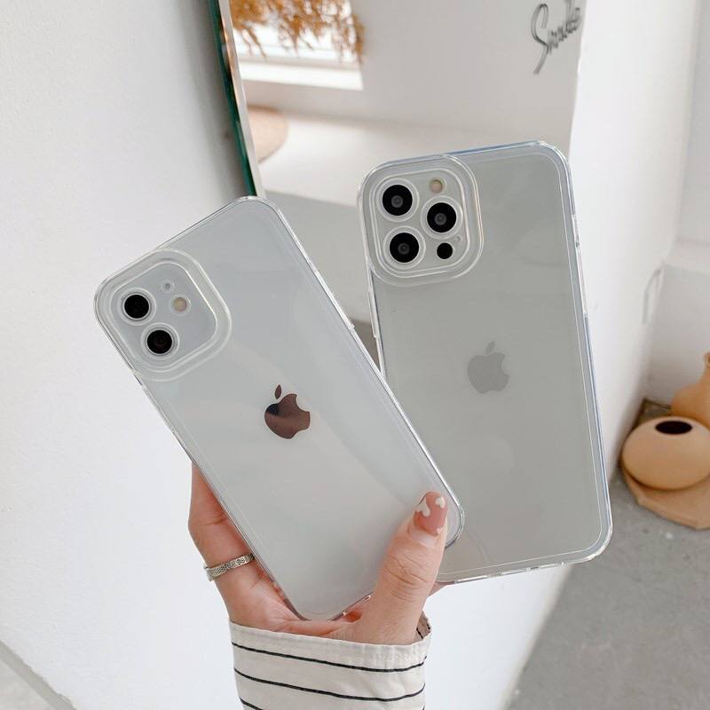 Case Ip Bening Transparan 7 8 X Xs Xr 11 12 Pro Max Mini Polos Tebal Camera Protector Silicone Softc