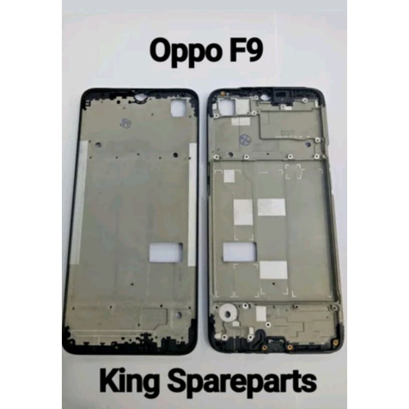 FRAME DUDUKAN TENGAH LCD OPPO F9 ORIGINAL