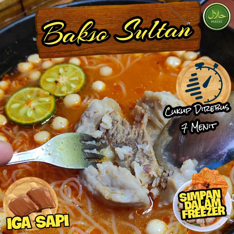 (BAKSO SAPI) BAKSO SULTAN ISI IGA SAPI