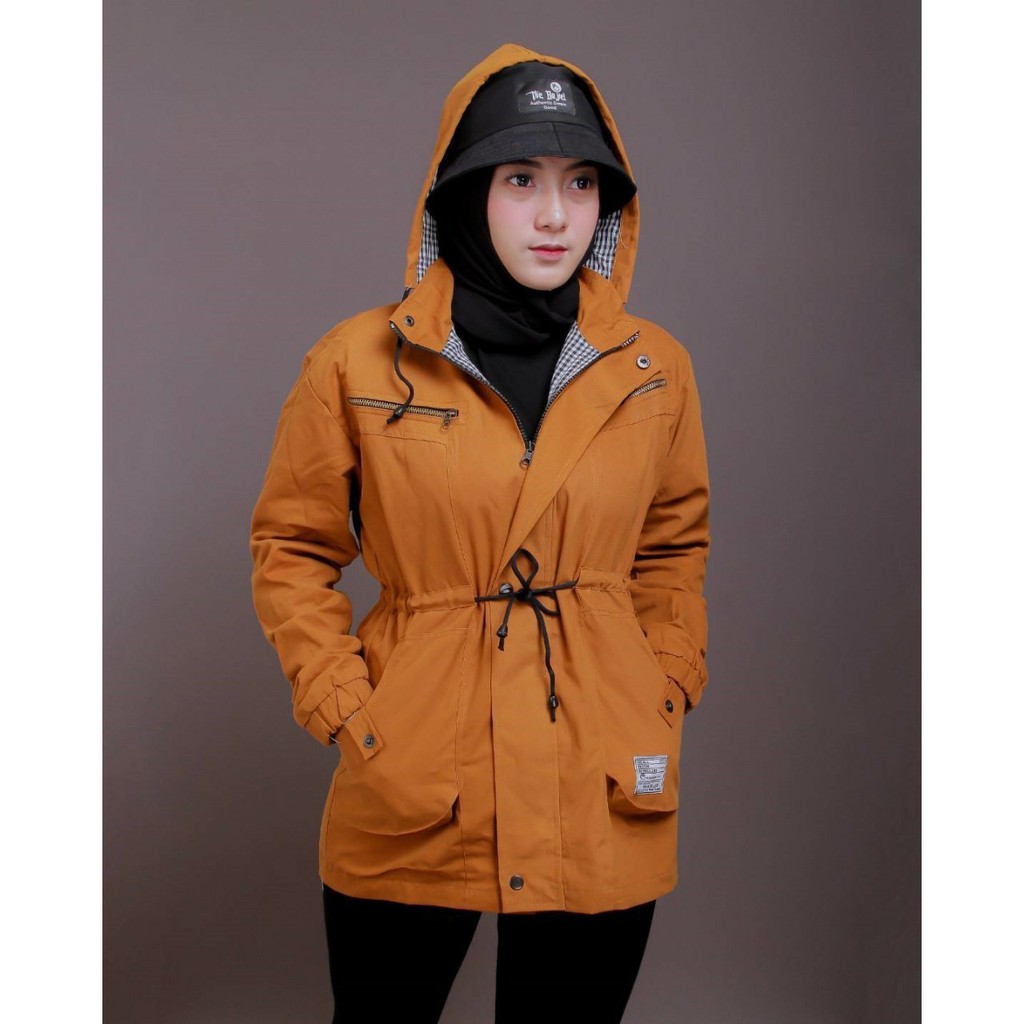 Jaket Parka Ladies/Parka Wanita/Jaket Baru warna kuning kunyit