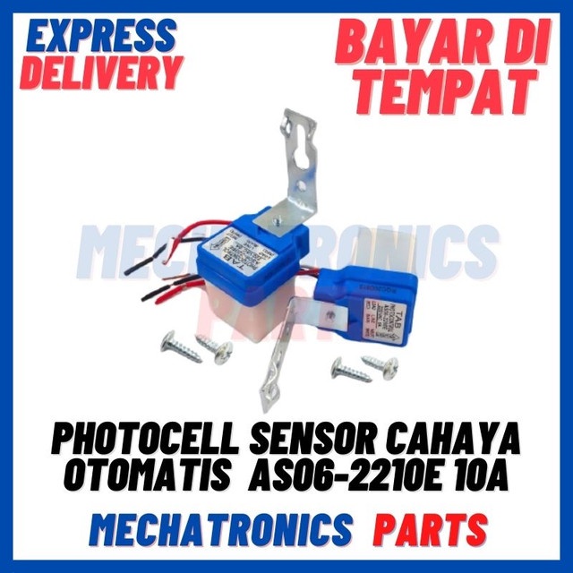 [SEN-9043] PHOTOCELL FOTOCEL SENSOR CAHAYA LAMPU LED SAKLAR OTOMATIS SIANG MALAM AS06-2210E 10A
