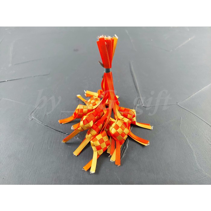 

Hiasan Idul Fitri -Ketupat -Orange Coklat Tua; Lebar 0.6cm;1Pack 12pcs