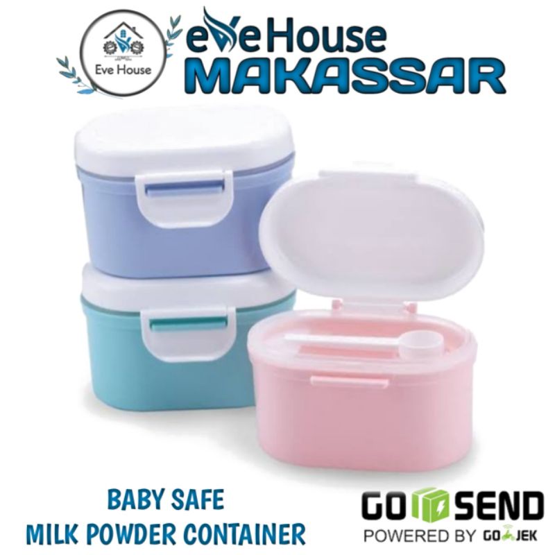 Makassar V133 Tempat susu bubuk bayi portable kotak susu anti tumpah kotak penyimpanan makanan serbaguna baby milk powder container