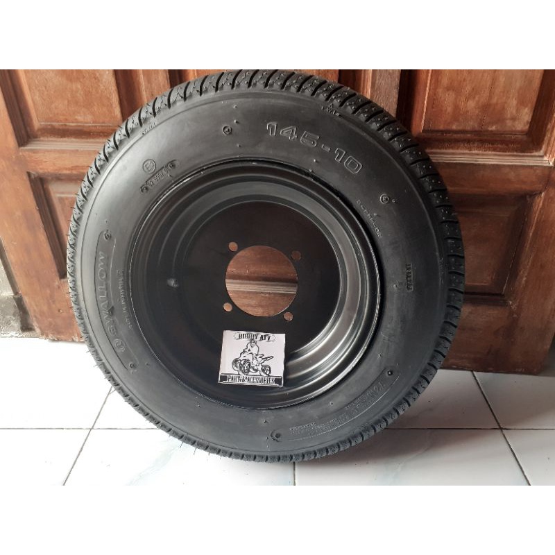 Paket ban dan velg ring 10 untuk ATV minijeep gokart