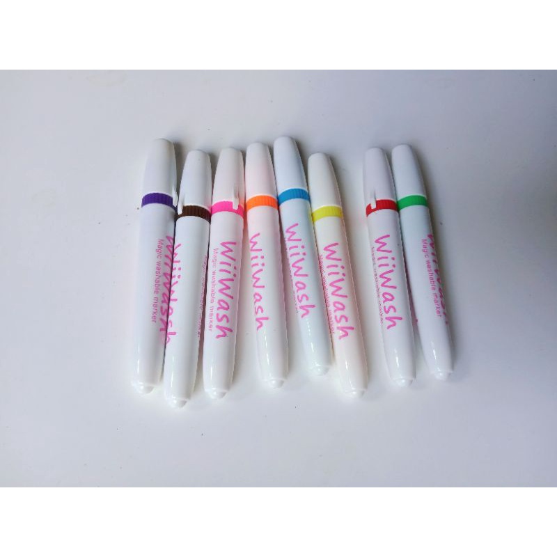 

Spidol magic washable marker wiiwash set 1 pack isi 8 pcs spidol warna bisa di hapus air aman untuk anak