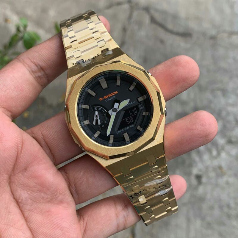 Jam Casio G-shock GA2100 Custom Strap dan Bezel