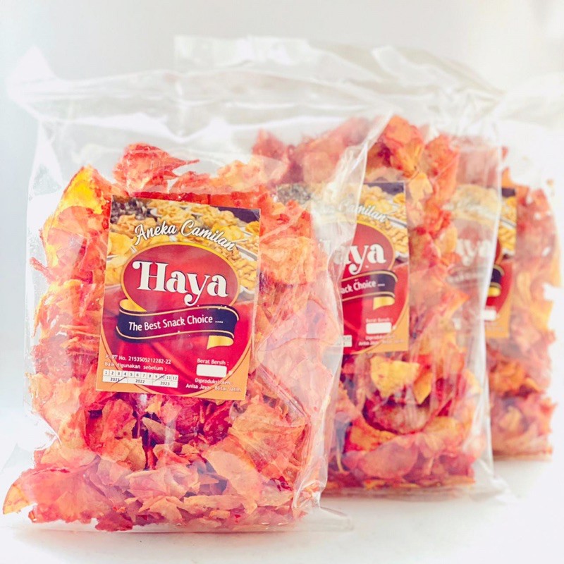 

Keripik Tela Pedas Haya 300 grm Makro Mart