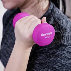 Berwyn Dumbbell Neoprene 1 Kg - Pink