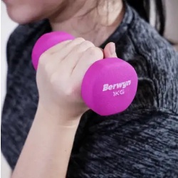 Berwyn Dumbbell Neoprene 1 Kg - Pink