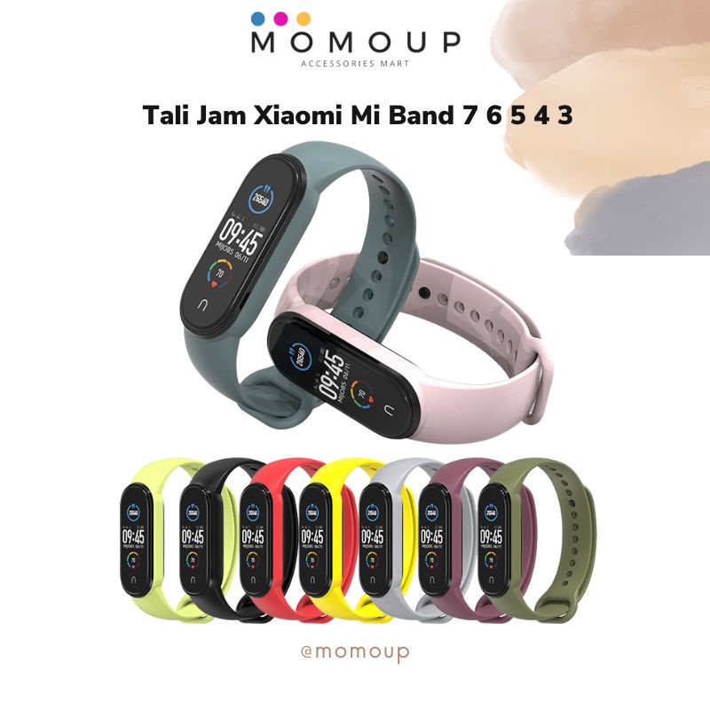 Strap Xiaomi Mi Band 7 6 5 Polos Tali Pengganti Xiaomi Mi Band Polos Mi Band 7 6 5