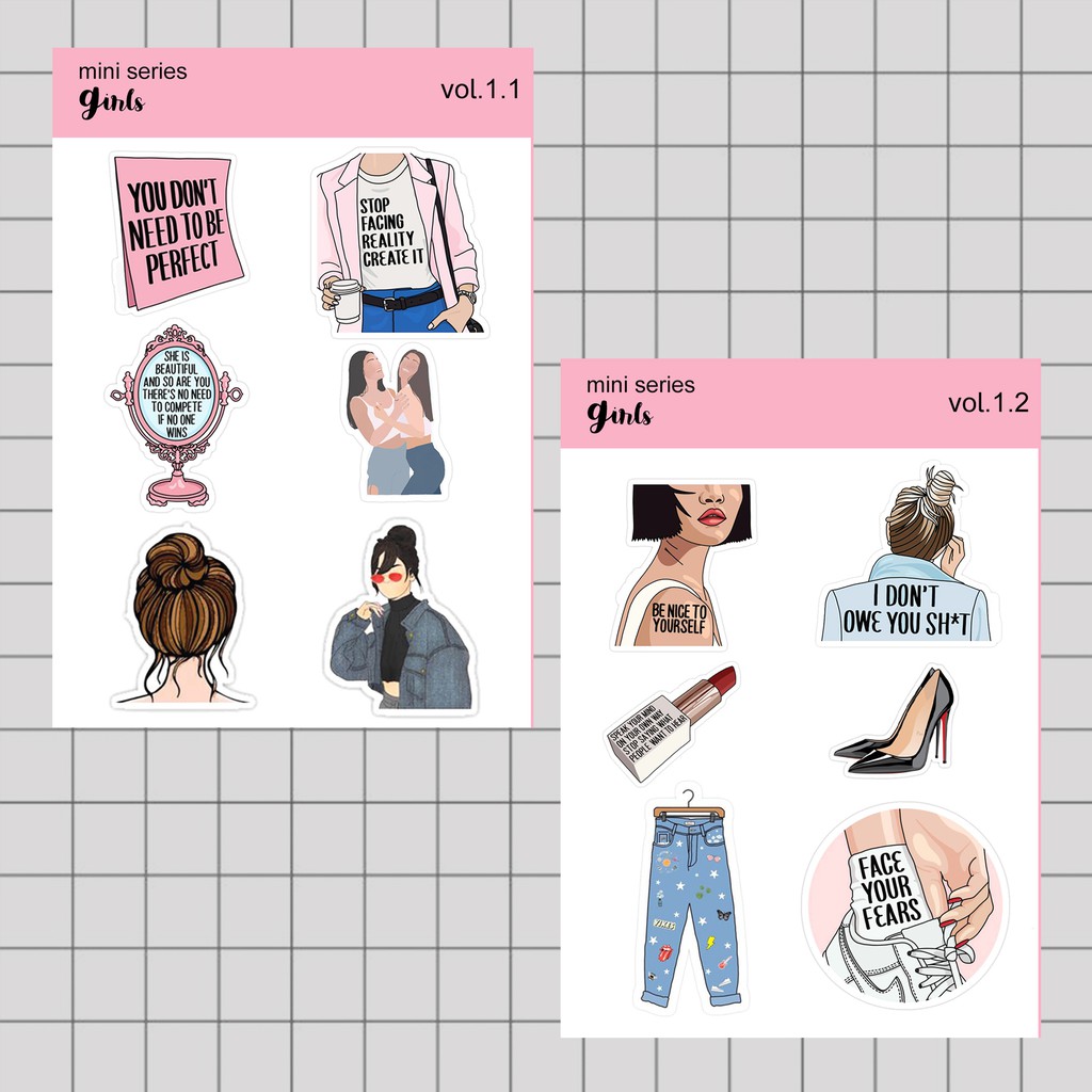 

Stiker Tumblr HP aesthetic / Stiker Laptop custom / stiker HP / Stiker Kpop | GIRLS MINI 1