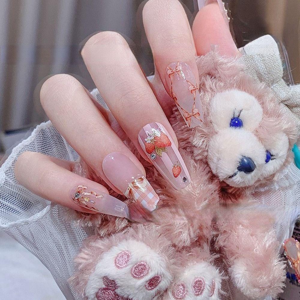 Mxbeauty Stiker Kuku Motif Kotak-Kotak 5D Gaya Retro Jepang Untuk Dekorasi Nail Art