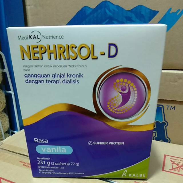 

NEPHRISOL D 231 Gr - NUTRISI CUCI DARAH - NUTRISI GAGAL GINJAL - Buy 3 Free 1 Masker Sponbound