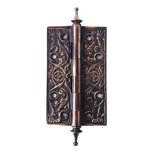 4-3/4" Engsel Ukir Pintu Gebyok Kuningan / Brass Hinge - HHN3060D