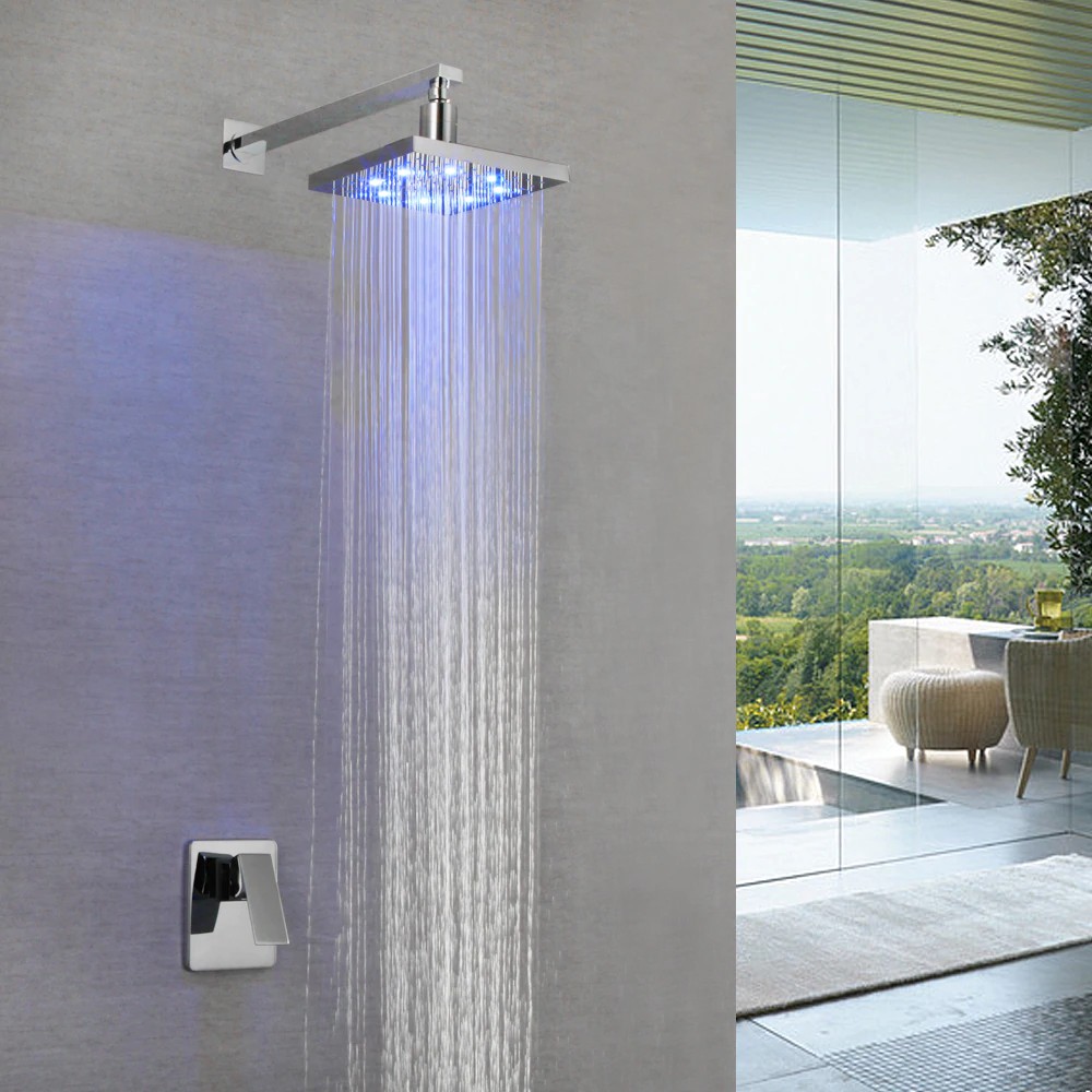 Wall Mount Single Handle Polished Chrome Waterfall Bathroom Rainfall Led Shower Faucet Set Shopee Indonesia Wall Mount Single Handle Polished Chrome Waterfall Bathroom Rainfall Led Shower Faucet Set Shopee Indonesia