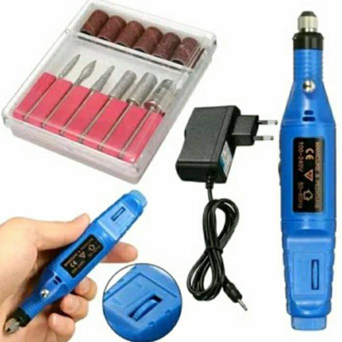 Paket Mini Bor Tuner Mesin Gerinda Ukir Grafir Kuku Kayu Piring Sendok Murah