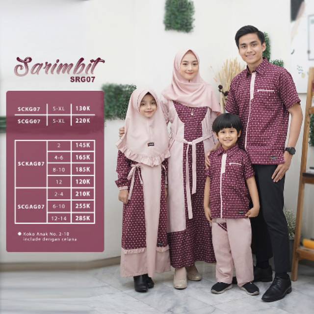 Baju Muslim Pasangan Lebaran Terbaru Sarimbit Keluarga Terbaru
