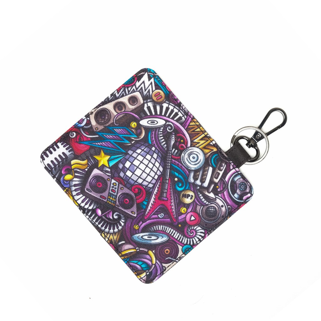 Gantungan Kunci Mobil Motor Dompet STNK Kain Motif musik024