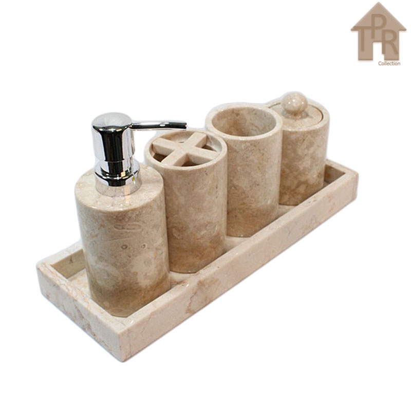 Marmer - Set Tempat Sabun Hotel / Bathroom Organizer - 1 Baris